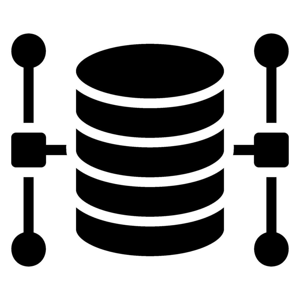 gegevens structuur glyph icoon vector