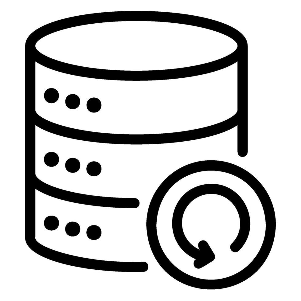 pictogram voor databaselijn vector