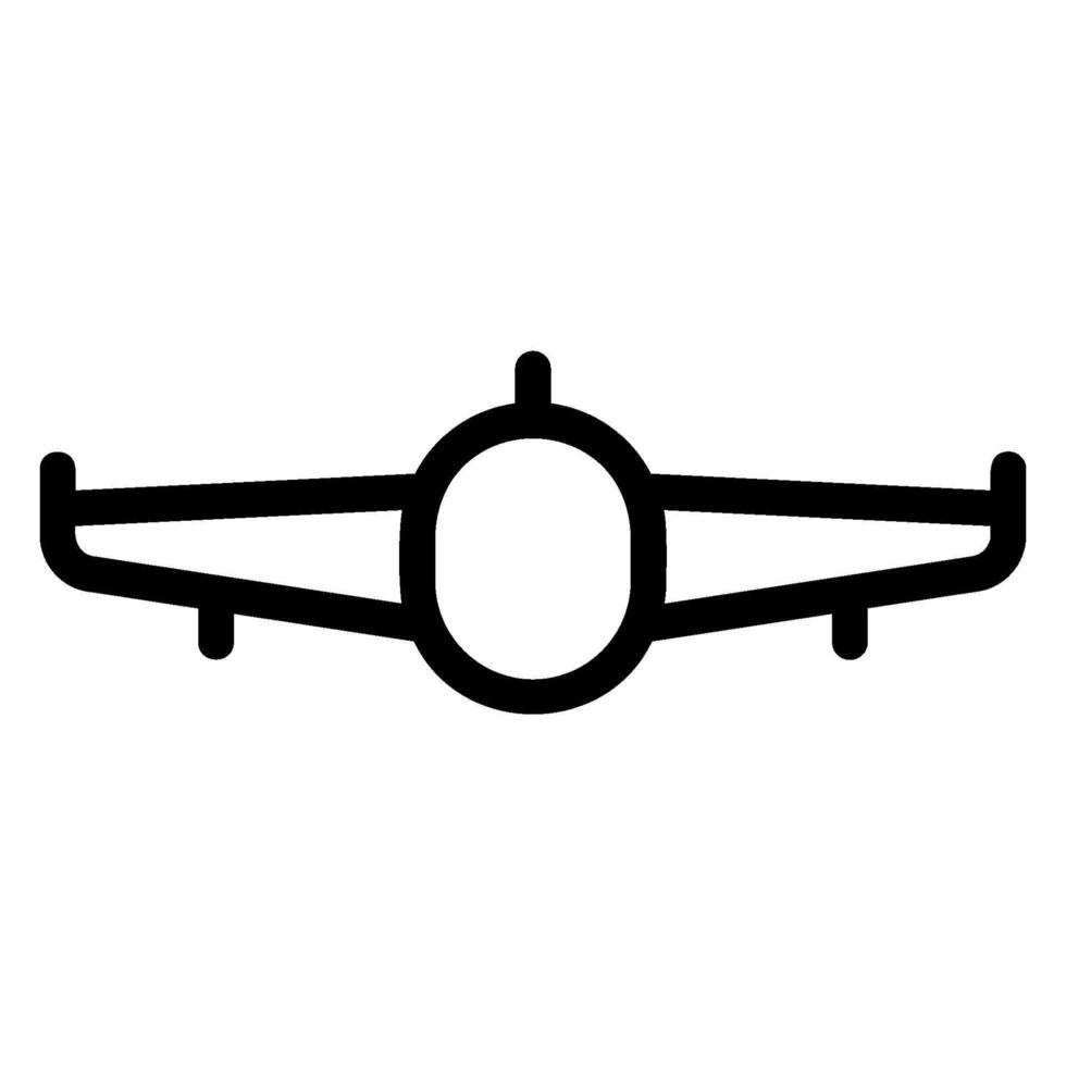 vliegtuig lijn icoon vector