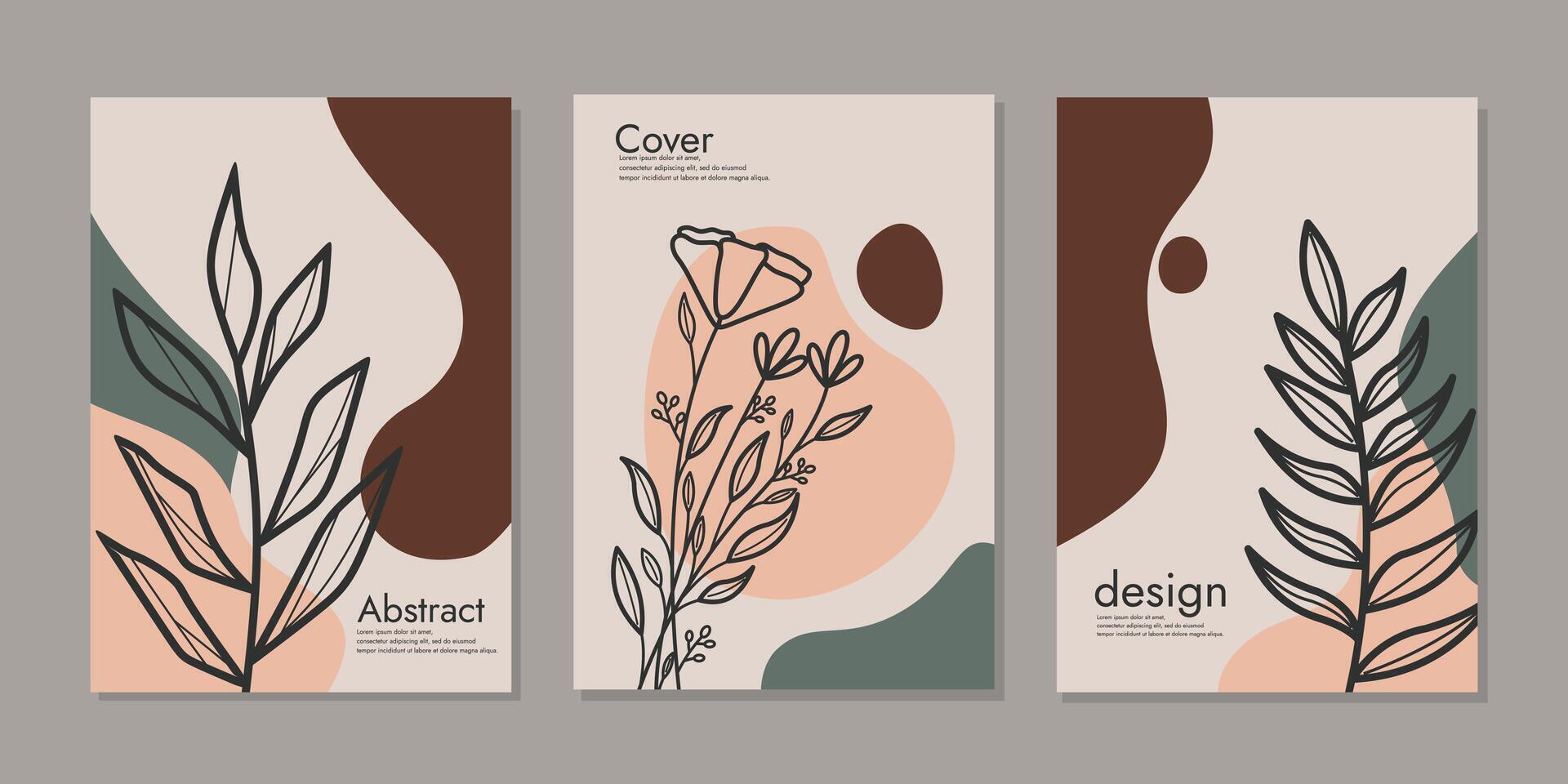 boek Hoes achtergrond. bloemen hand- getrokken patroon. mooi zo voor poster, kaart, uitnodiging, folder, omslag, banier, aanplakbiljet, brochure en andere grafisch ontwerp. vector illustratie.