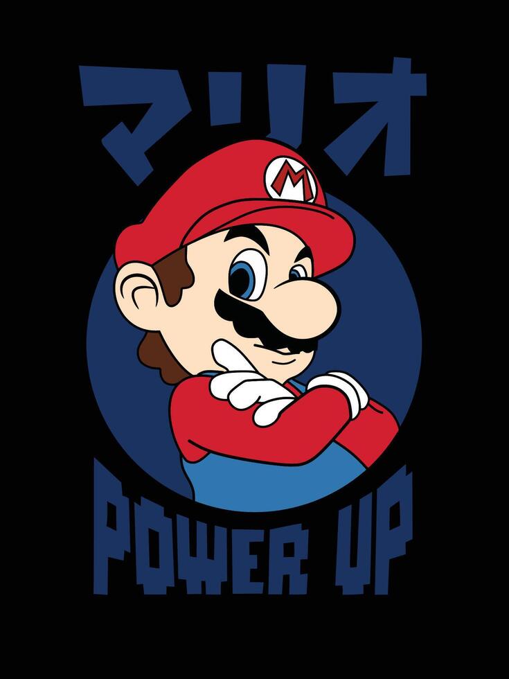 macht omhoog Mario broeders vector