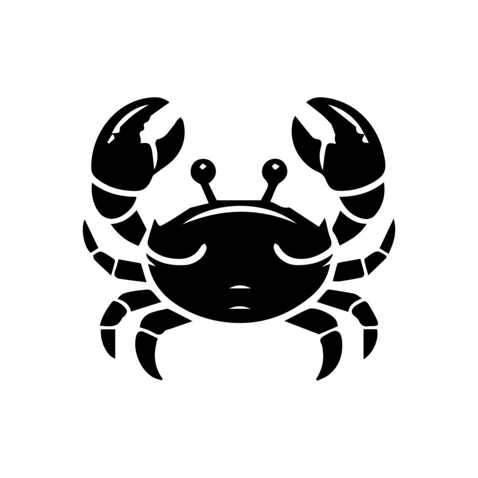 krab silhouet. logo. geïsoleerd krab Aan wit achtergrond vector