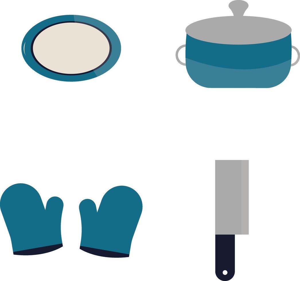 keuken huishoudelijke apparaten Aan wit achtergrond. gemakkelijk ontwerp, vlak tekenfilm vector illustratie