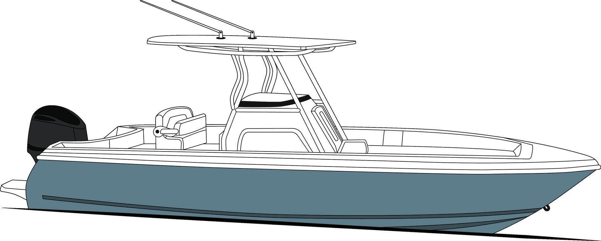 kant visie visvangst boot vector