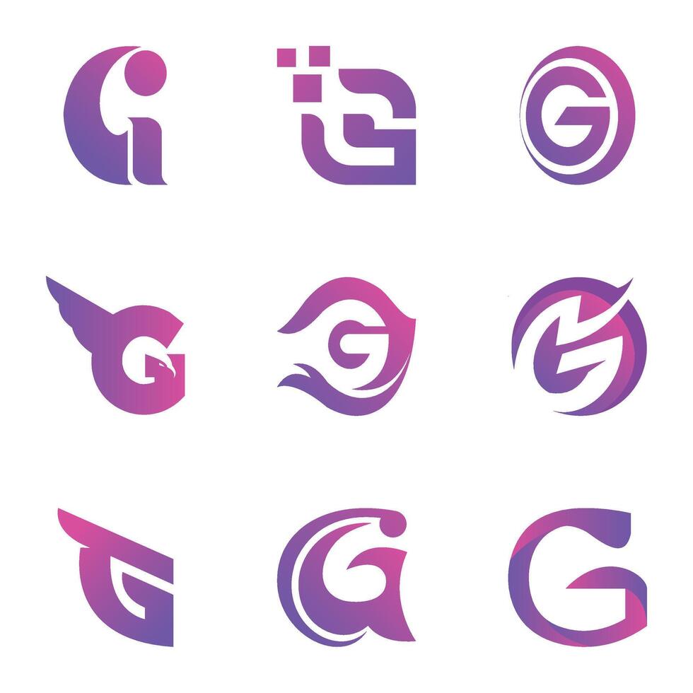 brief g logo ontwerp. creatief eerste brief g logo. brief g symbool, brief g bedrijf. Adobe illustrator artwork vector