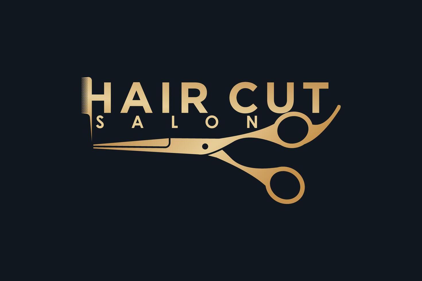 haar- besnoeiing element ontwerp met schoonheid salon vector