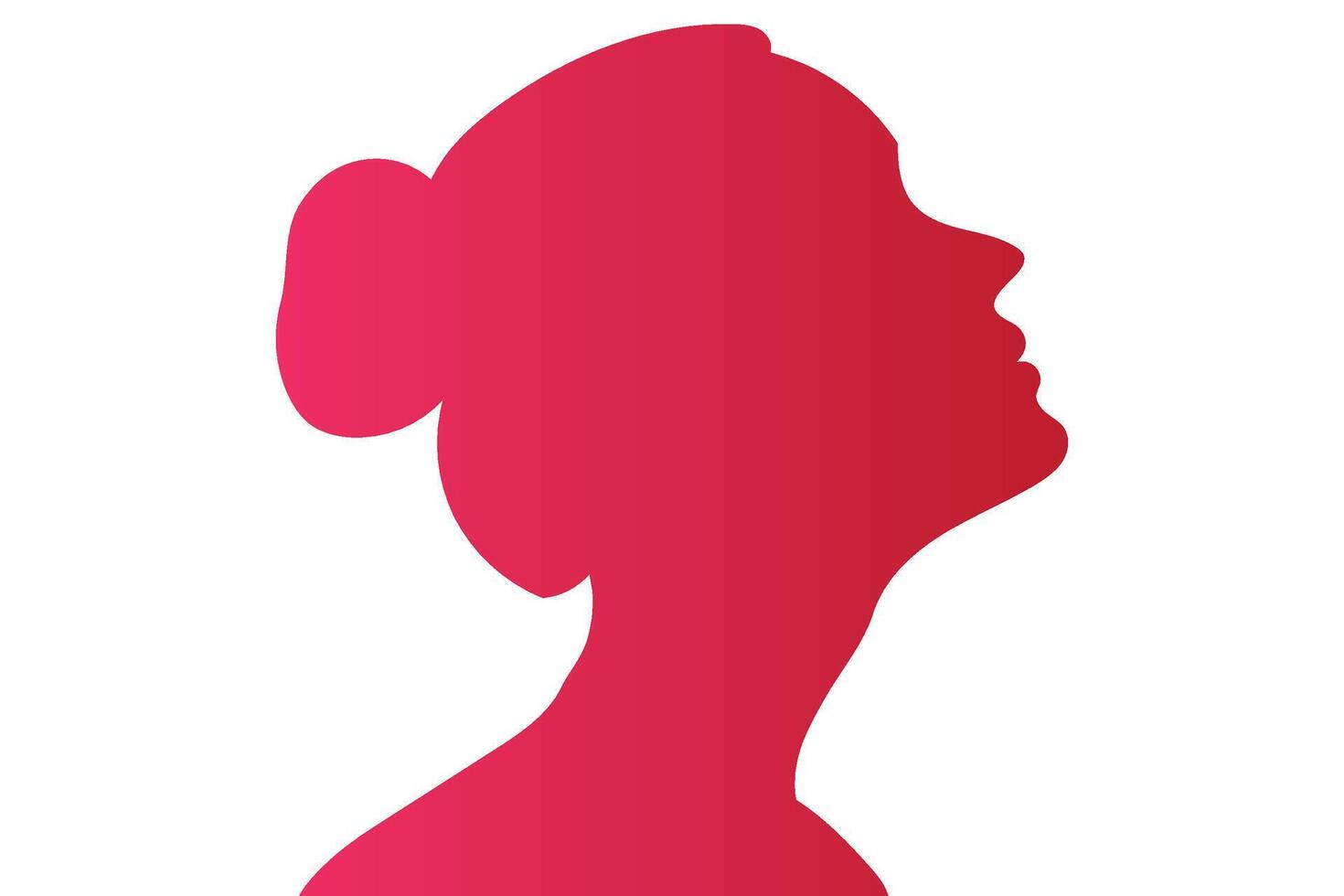 gelukkig vrouwen dag vrouw kant visie silhouet vector