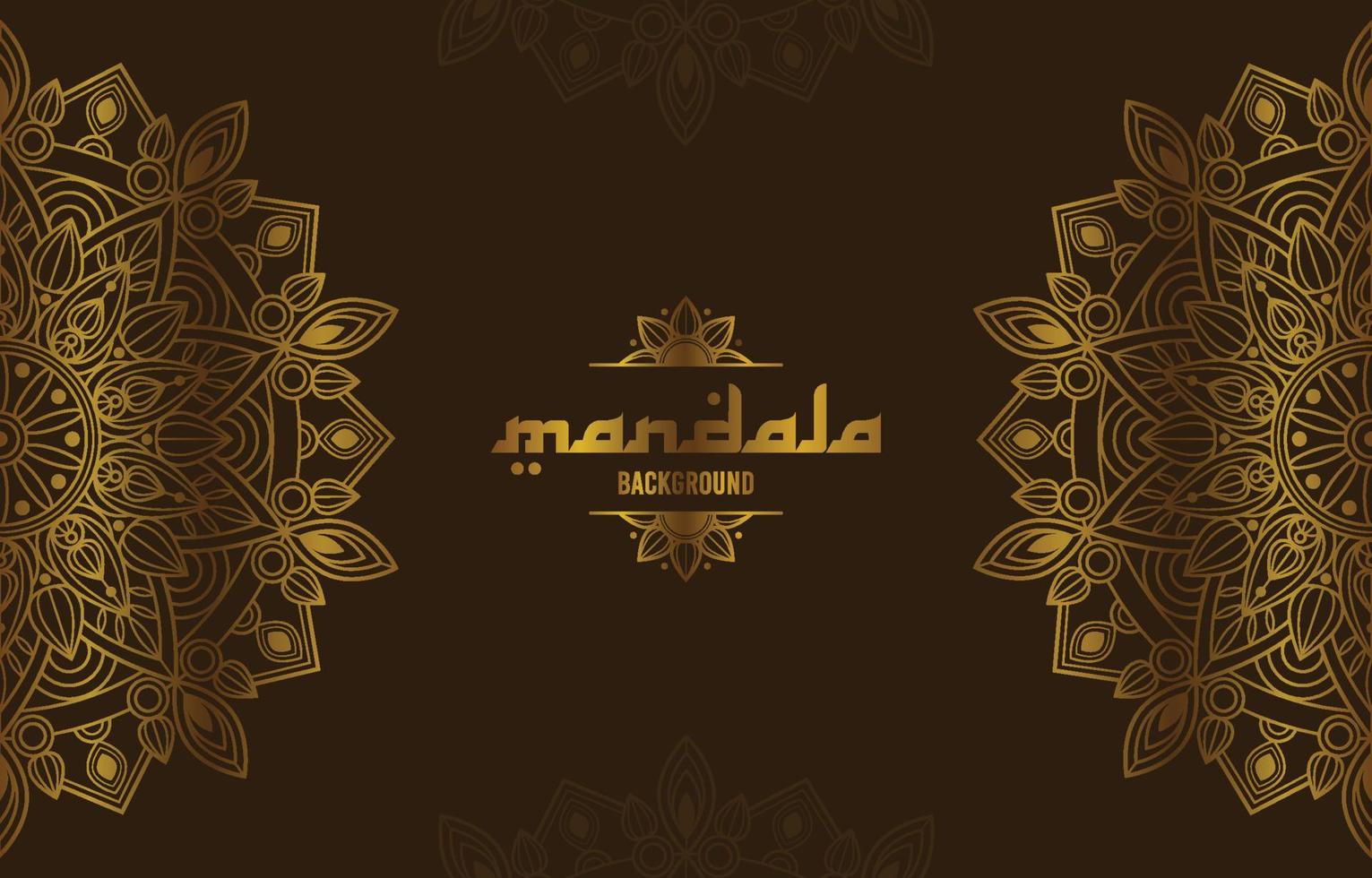 de gouden mandala vector