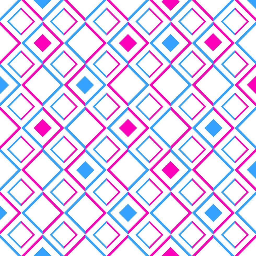 naadloos meetkundig patroon met ruiten en vierkanten. vector illustratie.