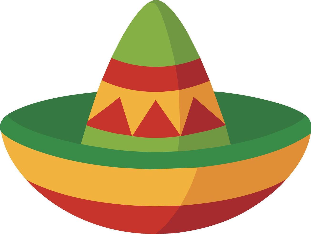 illustratie van een Mexicaans sombrero hoed Aan wit achtergrond vector