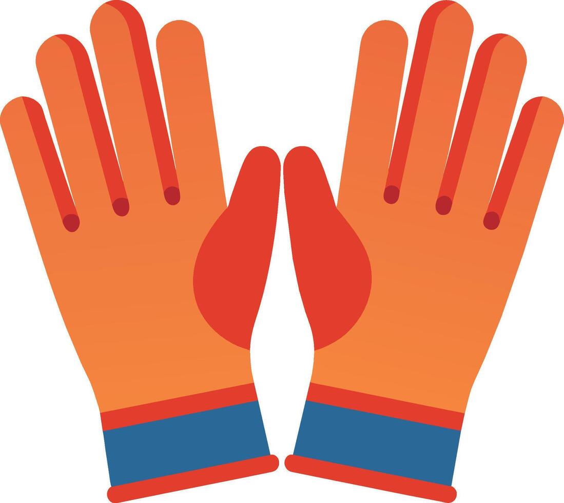vector handschoenen schoonmaak uitrusting illustratie