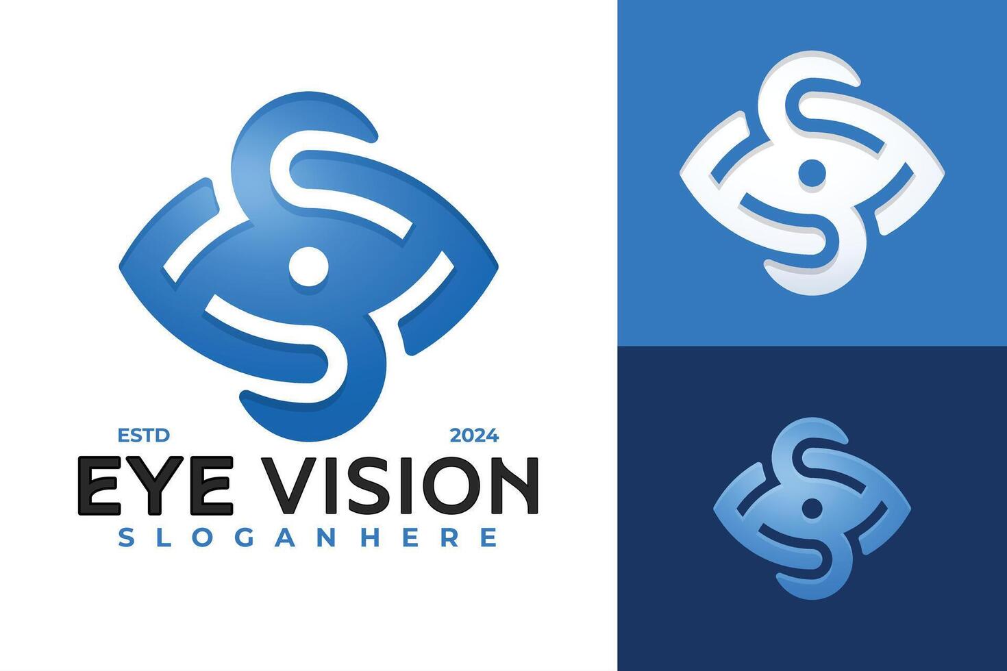 brief s optisch oog logo ontwerp vector symbool icoon illustratie