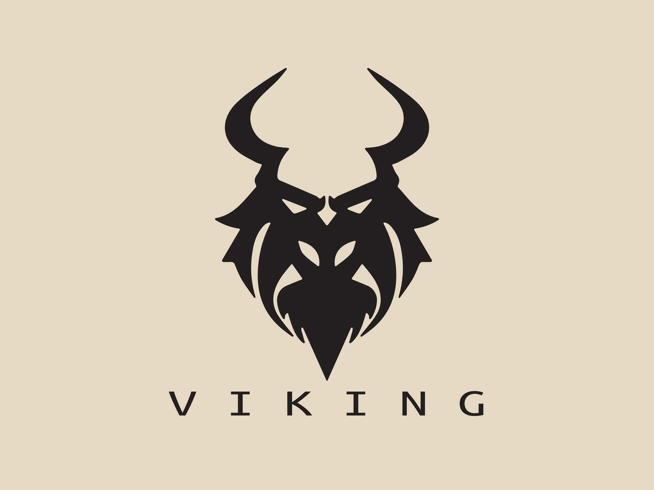 viking logo ontwerp icoon symbool vector illustratie.