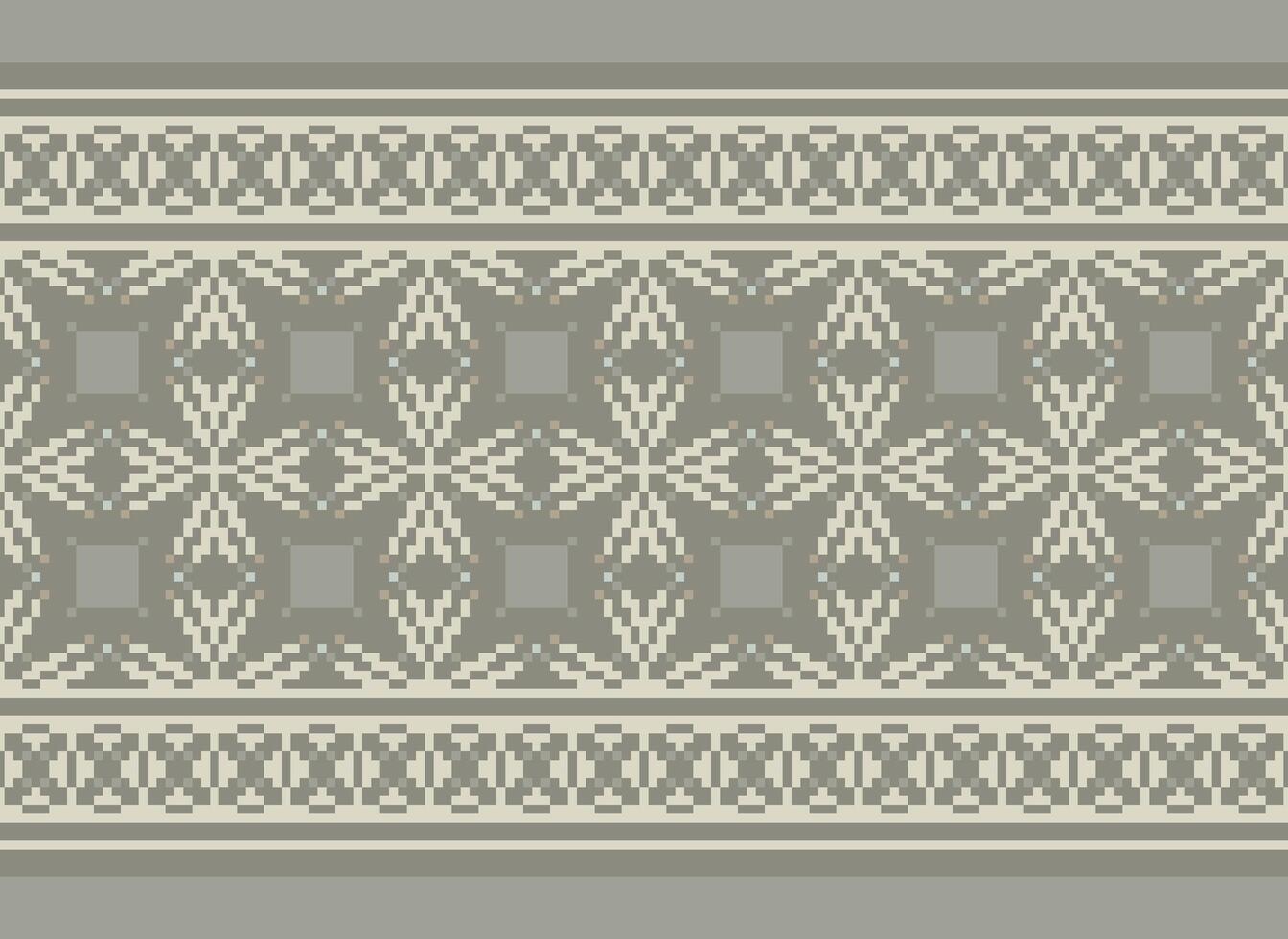 pixel kruis steek traditioneel etnisch patroon paisley bloem ikat achtergrond abstract aztec Afrikaanse Indonesisch Indisch naadloos patroon voor kleding stof afdrukken kleding jurk tapijt gordijnen en sarong vector