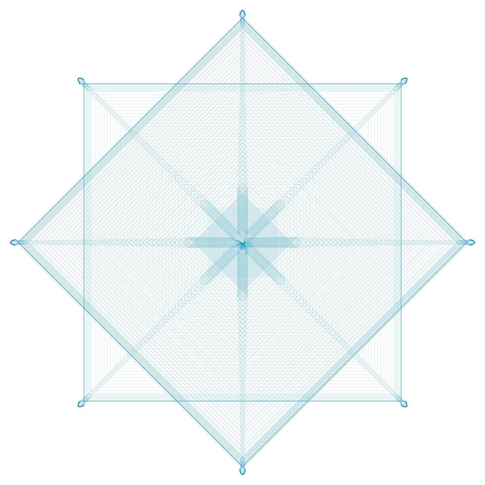 vector guilloche ronde patroon rozet voor bankbiljetten en certificaat vector guilloche ontwerp