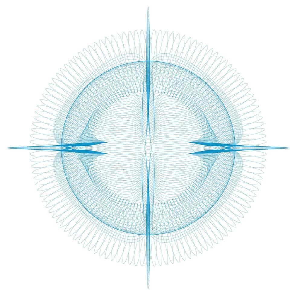 vector guilloche ronde patroon rozet voor bankbiljetten en certificaat vector guilloche ontwerp