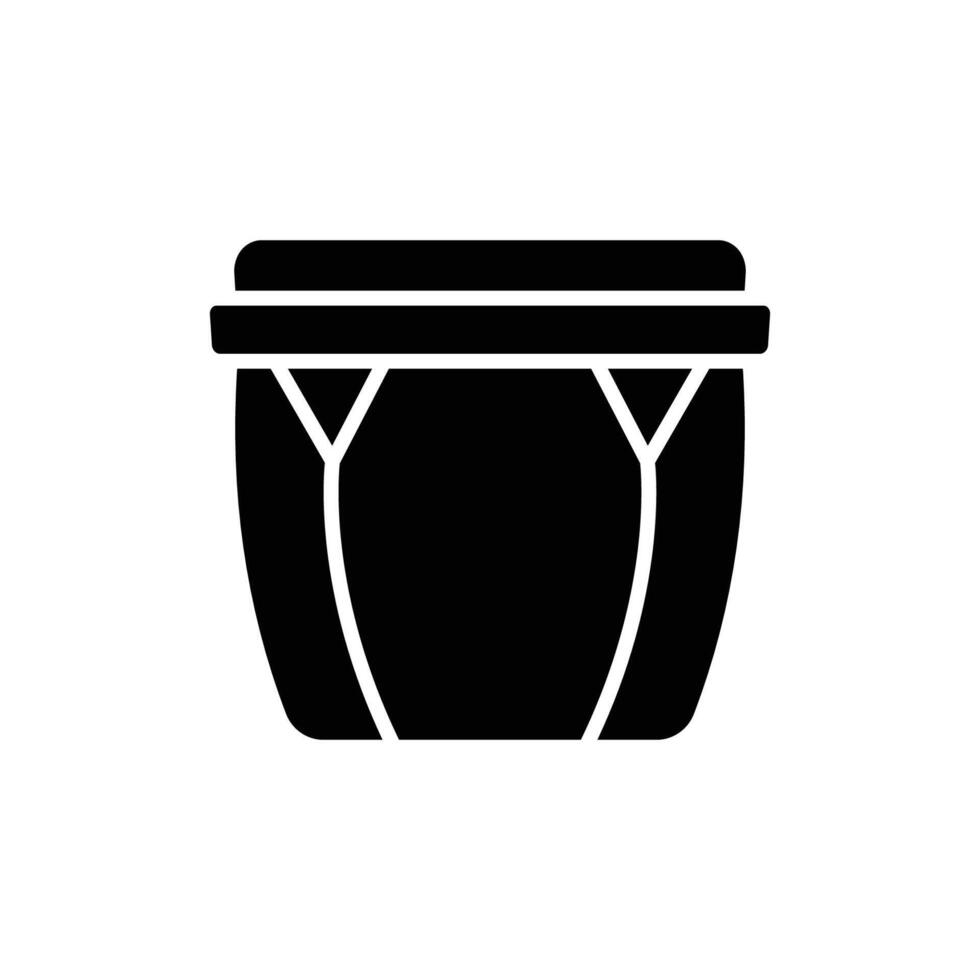 bongo trommel icoon vector ontwerp sjabloon in wit achtergrond
