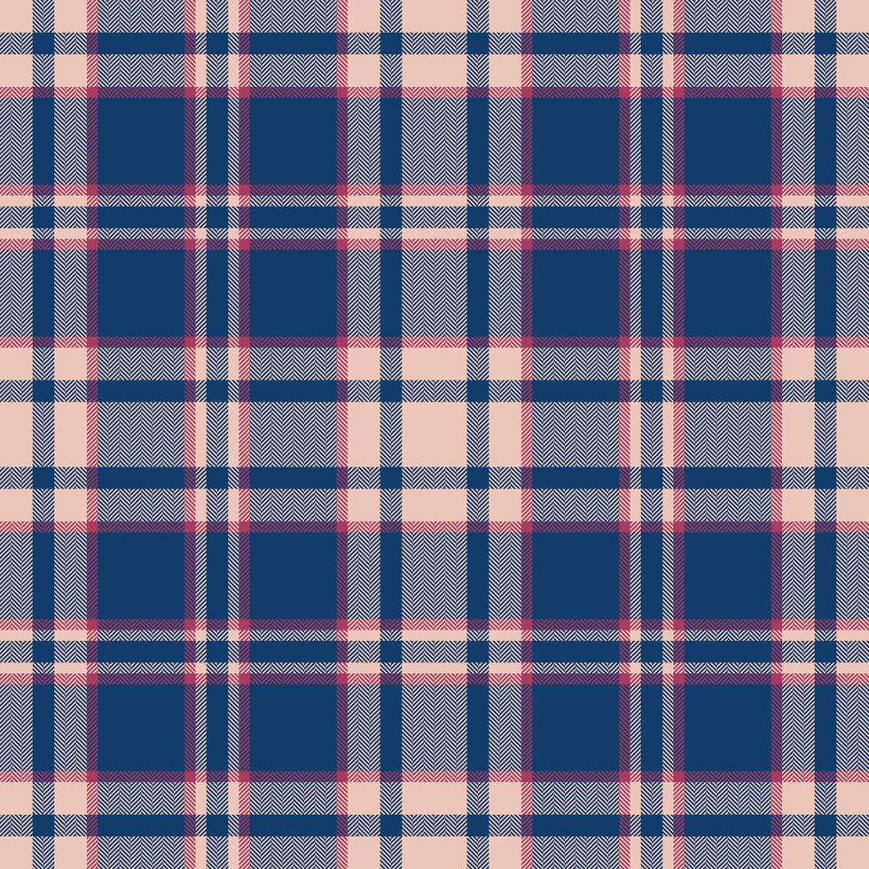 plaid naadloos patroon in blauw. controleren kleding stof textuur. vector textiel afdrukken.