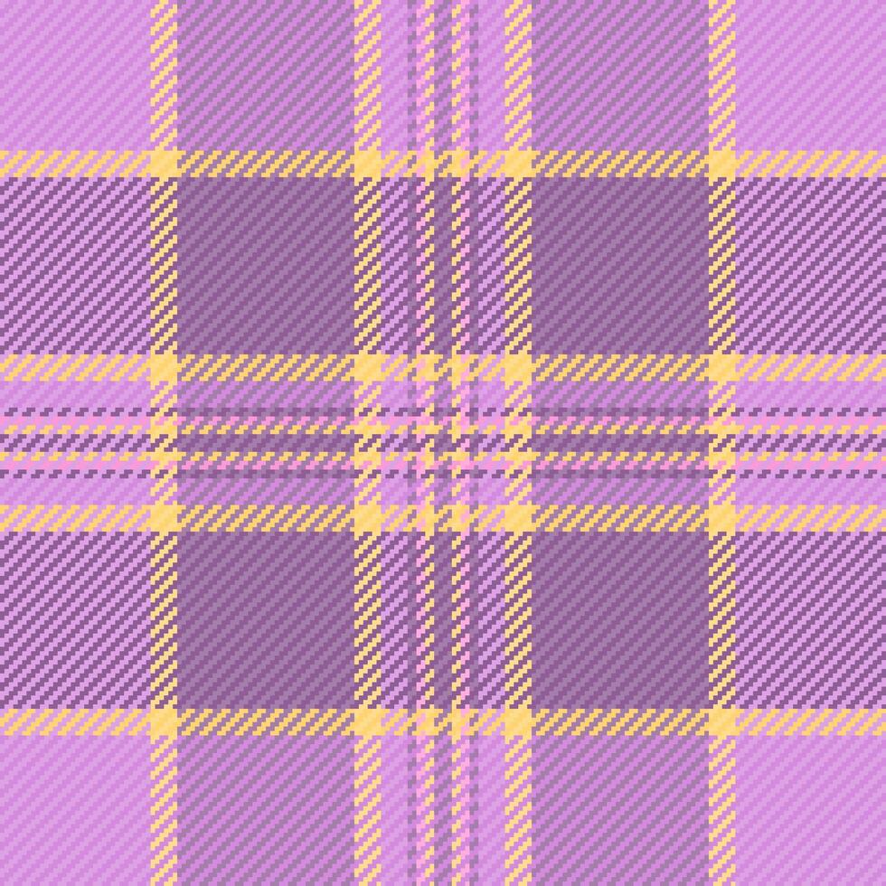 pano achtergrond kleding stof controleren, cheques naadloos Schotse ruit plaid. bruiloft structuur vector textiel patroon in Purper en pastel kleuren.