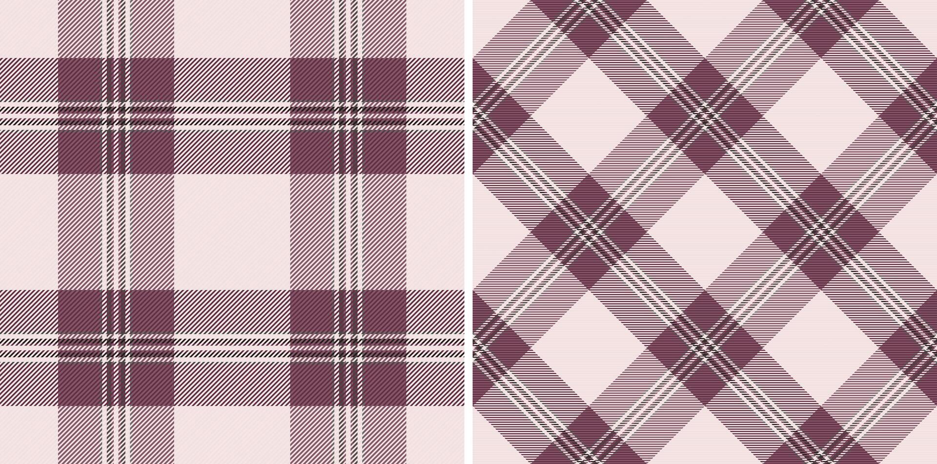 Schotse ruit kleding stof patroon van textiel achtergrond vector met een plaid controleren naadloos textuur. reeks in modieus kleuren. visgraat patronen in mode en ontwerp.