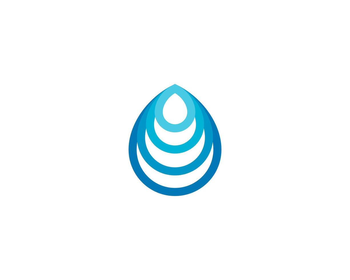 creatief water laten vallen met kleurrijk laag logo vector