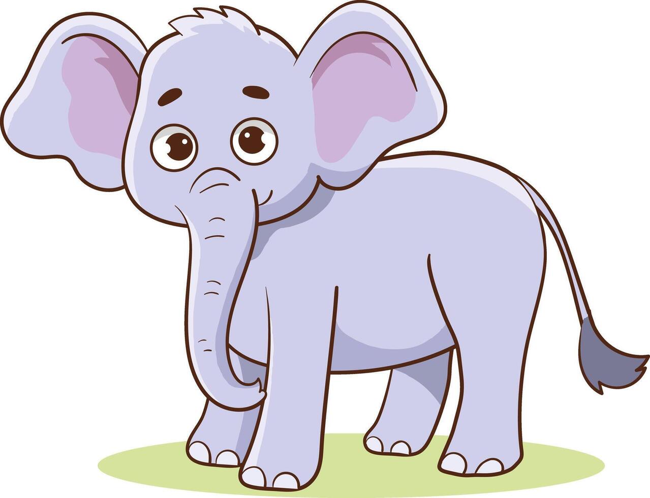 vector illustratie van schattig olifant