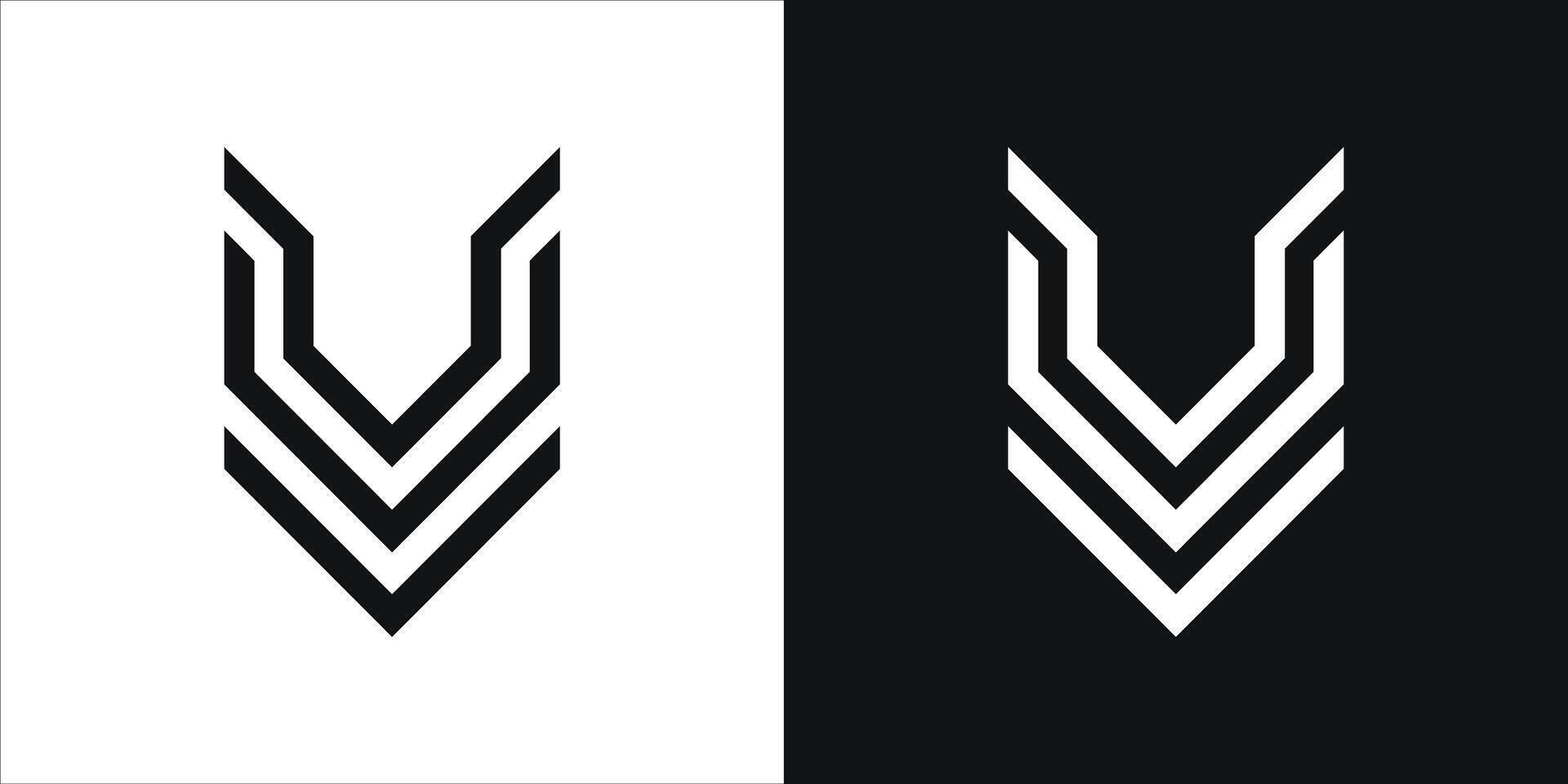 v brief creatief logo ontwerp icoon vector