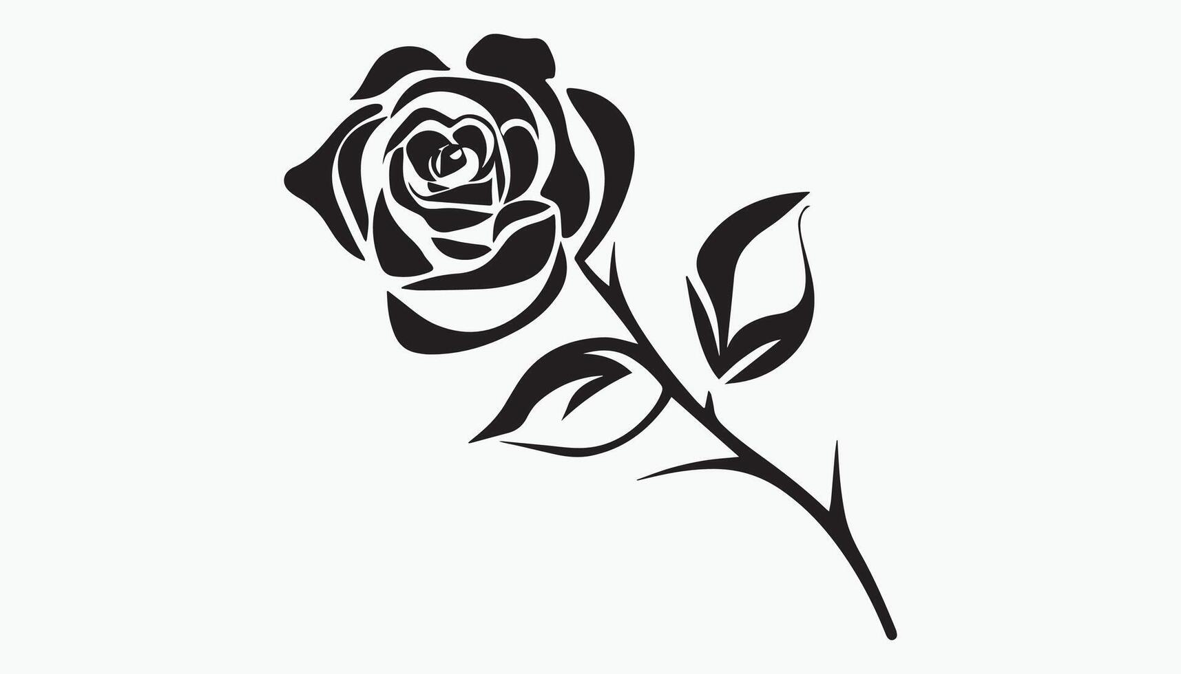 roos silhouet vectorillustratie vector