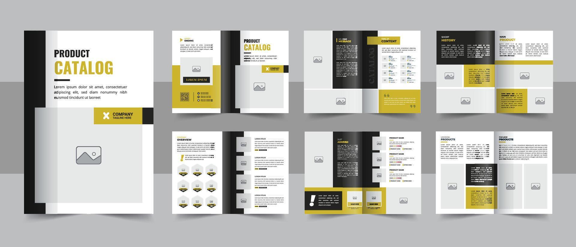 Product catalogus ontwerp met meubilair catalogus sjabloon voor bedrijf brochure vector