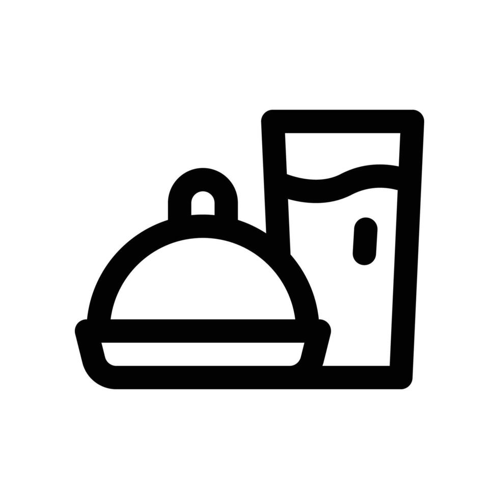 maaltijd icoon. vector lijn icoon voor uw website, mobiel, presentatie, en logo ontwerp.