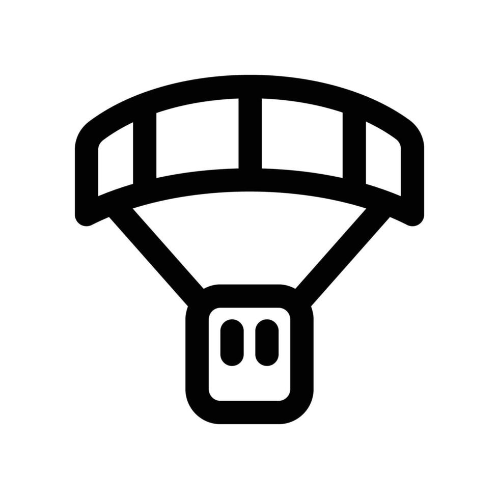 parachute icoon. vector lijn icoon voor uw website, mobiel, presentatie, en logo ontwerp.