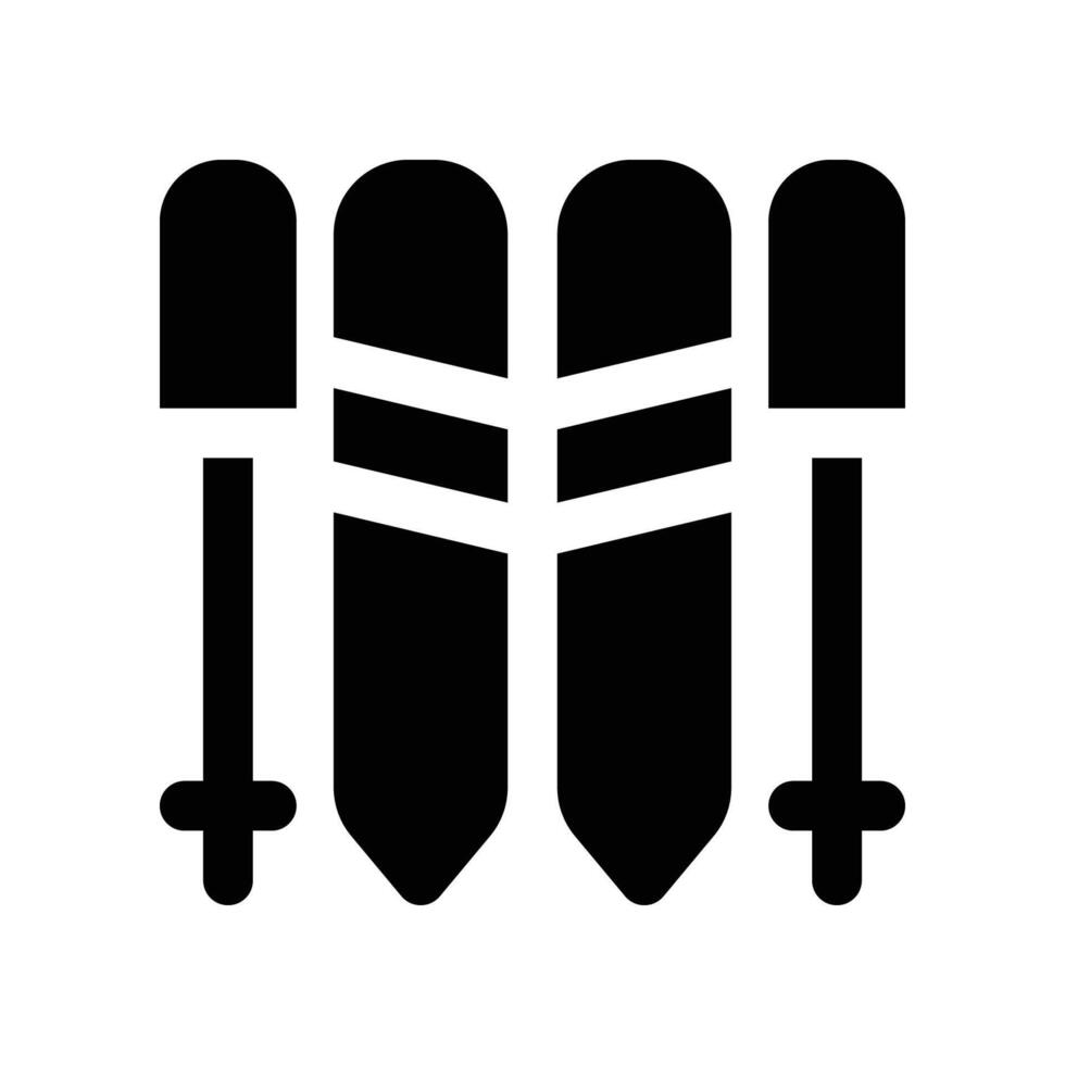 ijs ski icoon. vector glyph icoon voor uw website, mobiel, presentatie, en logo ontwerp.