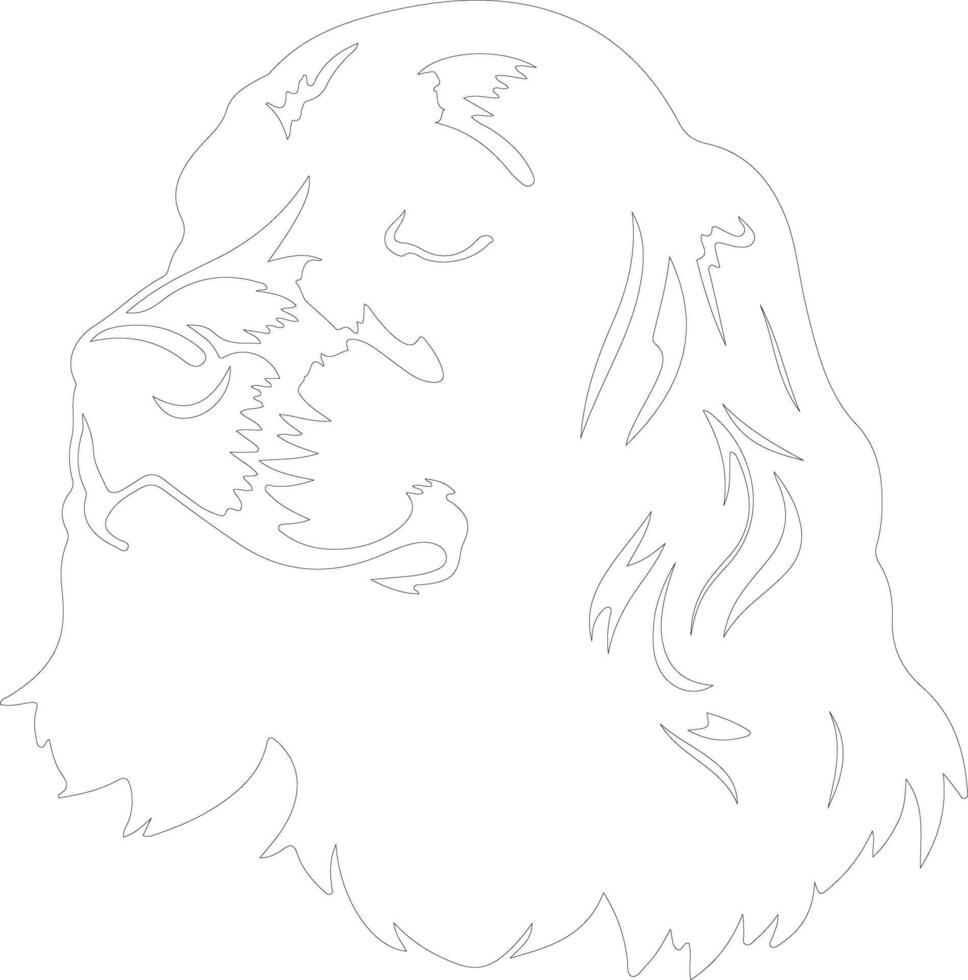 boykin spaniel schets silhouet vector