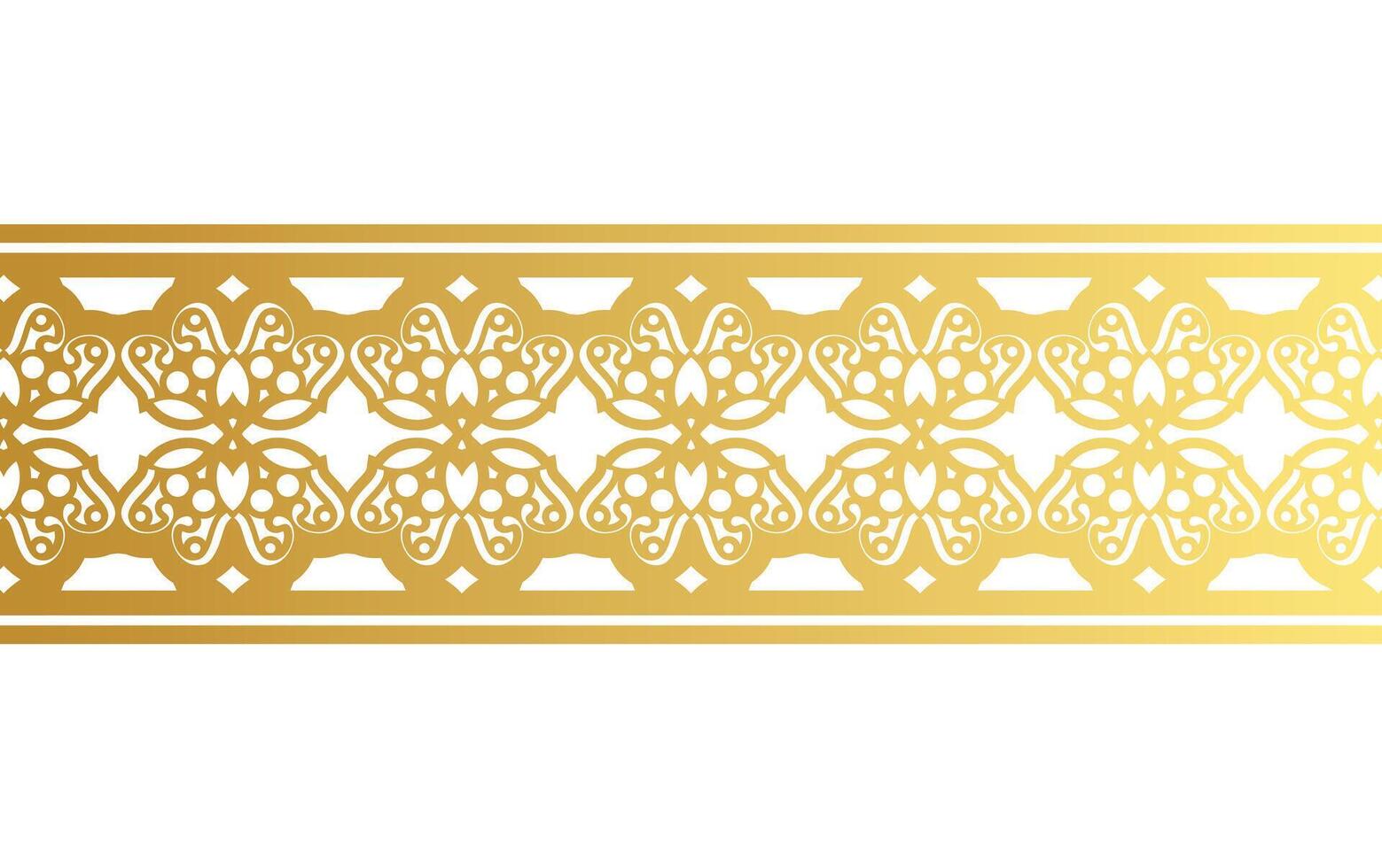 elegante gouden sierrandsjabloon vector