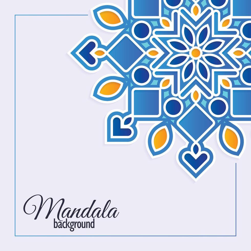 kleurrijk mandala-patroonbannerconcept vector