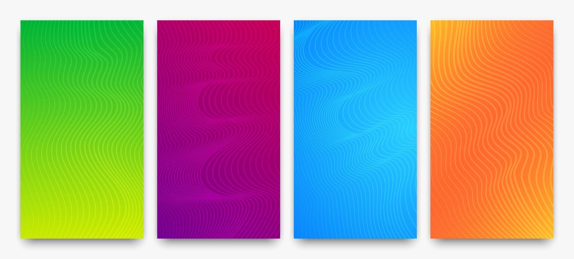 modern kleurrijk helling achtergrond met Golf lijnen vector