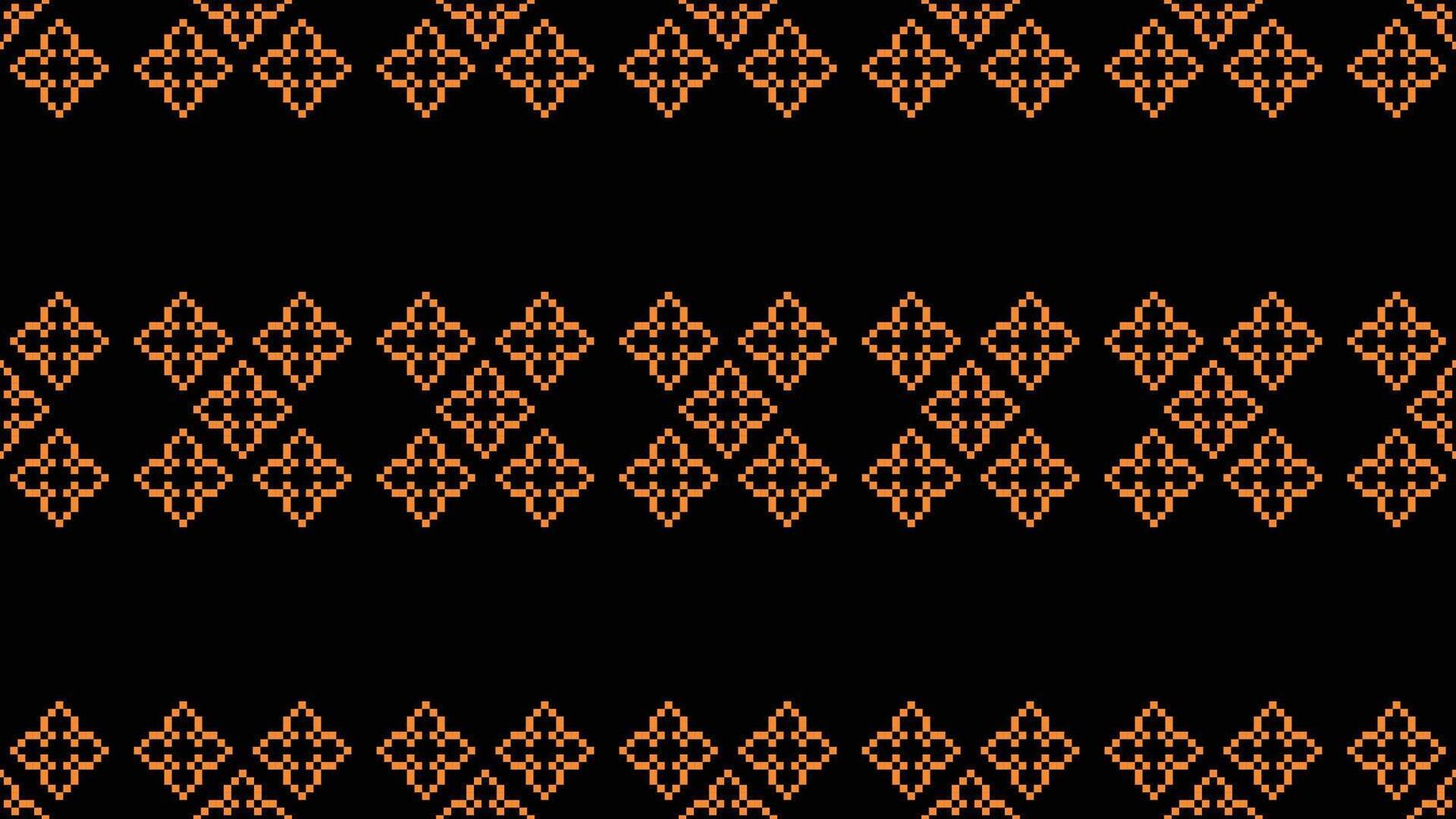 traditioneel etnisch motieven ikat meetkundig kleding stof patroon kruis steek.ikat borduurwerk etnisch oosters pixel zwart achtergrond.abstract,vector,illustratie. textuur, sjaal, decoratie, behang. vector