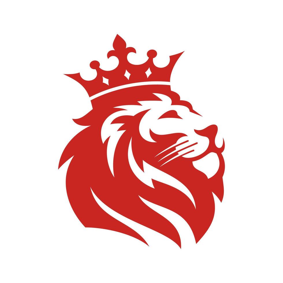 Koninklijk koning leeuw kroon symbolen. elegant goud Leo dier logo. premie luxe merk identiteit icoon. vector illustratie.