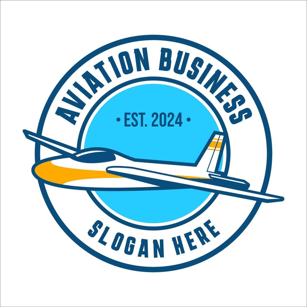 klassiek vlucht luchtvaart logo sjabloon vector