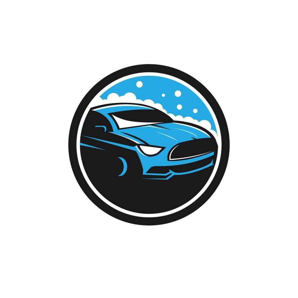 wassen auto logo vector illustratie