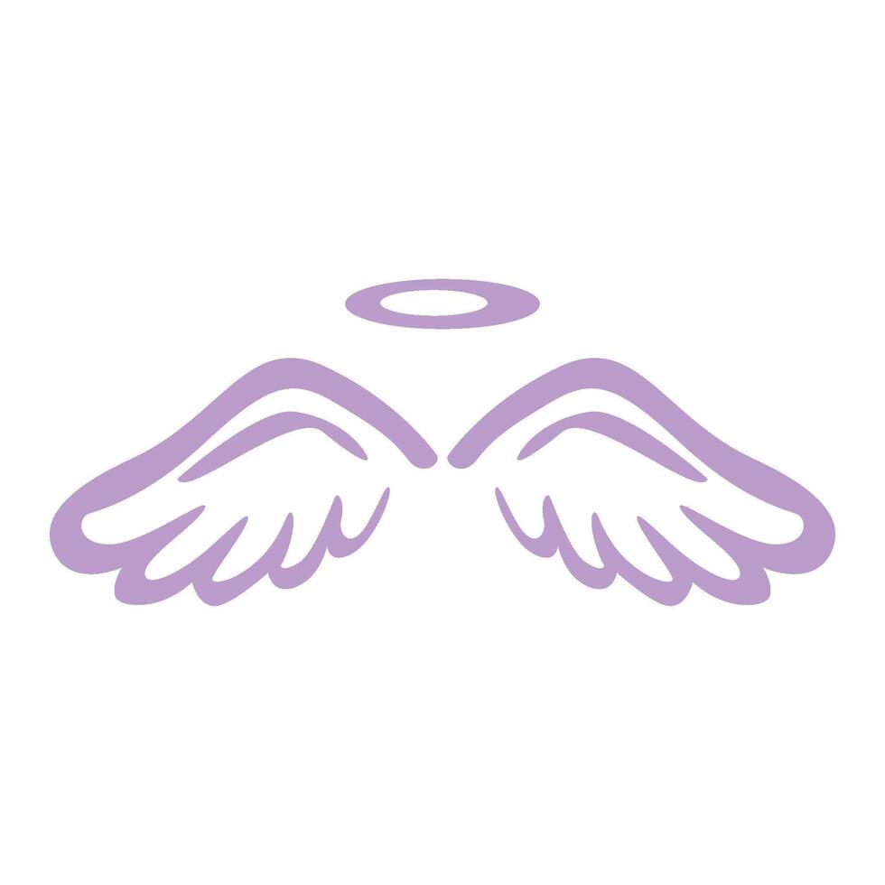 engel Vleugels logo icoon ontwerp vector