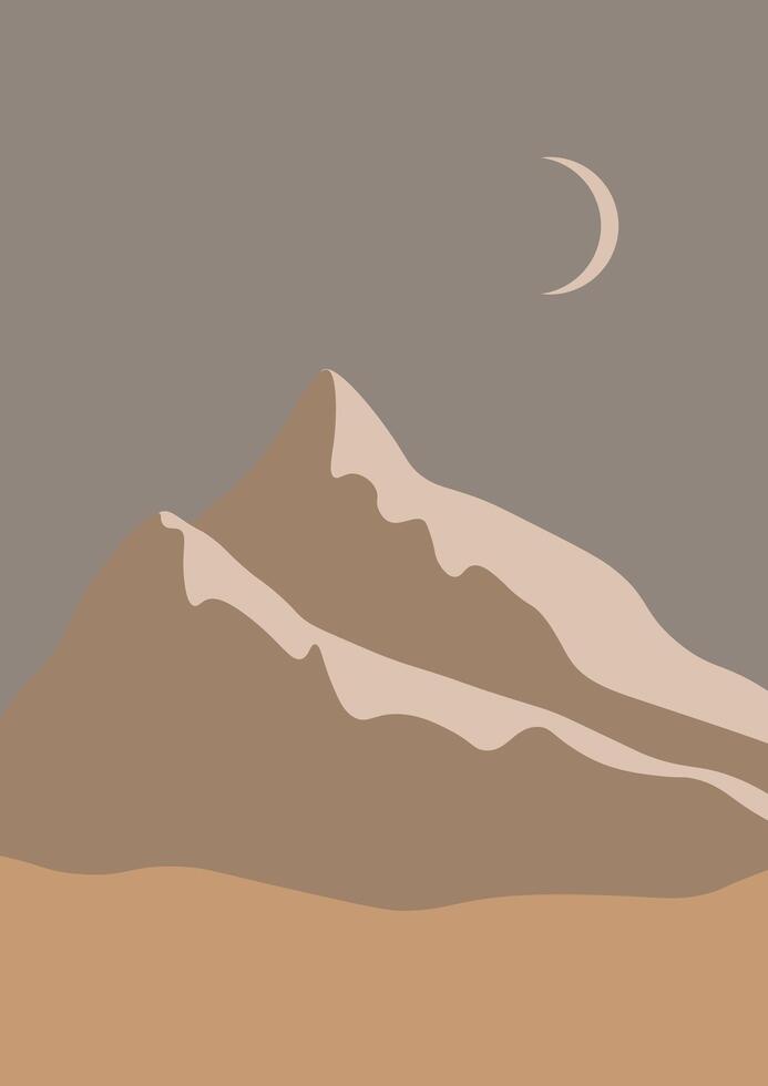 abstract landschap vooraf gemaakt poster vector