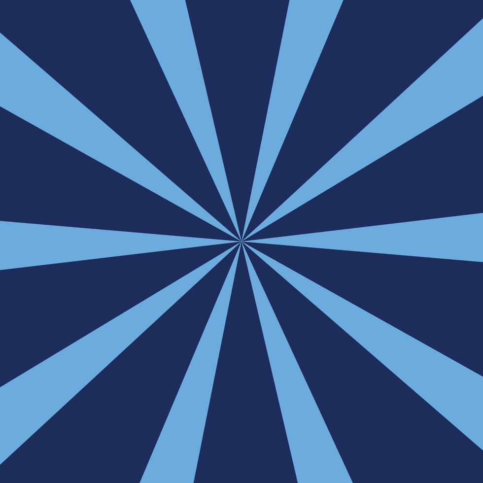 blauw radiaal zonnestraal patroon achtergrond. vector illustratie sjabloon