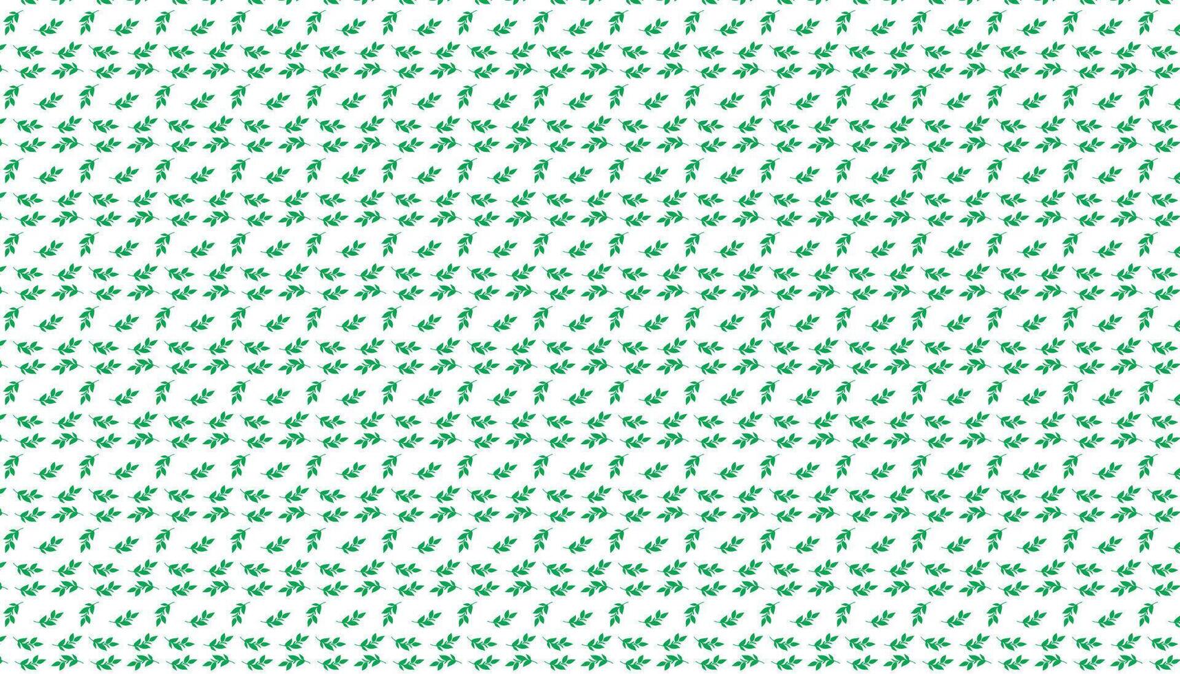 hand- trek bloemen bloem naadloos patroon van groen bladeren voorjaar horizontaal stijl vector ontwerp Aan een wit achtergrond, gordijn, tapijt, behang, kleding, omhulsel