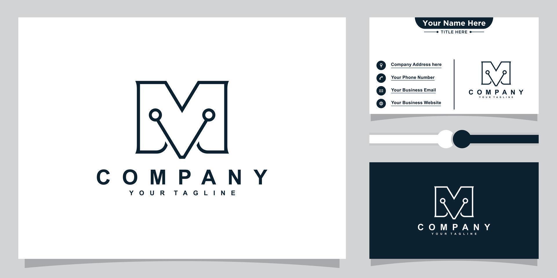eerste brief m luxe logo ontwerp vector sjabloon