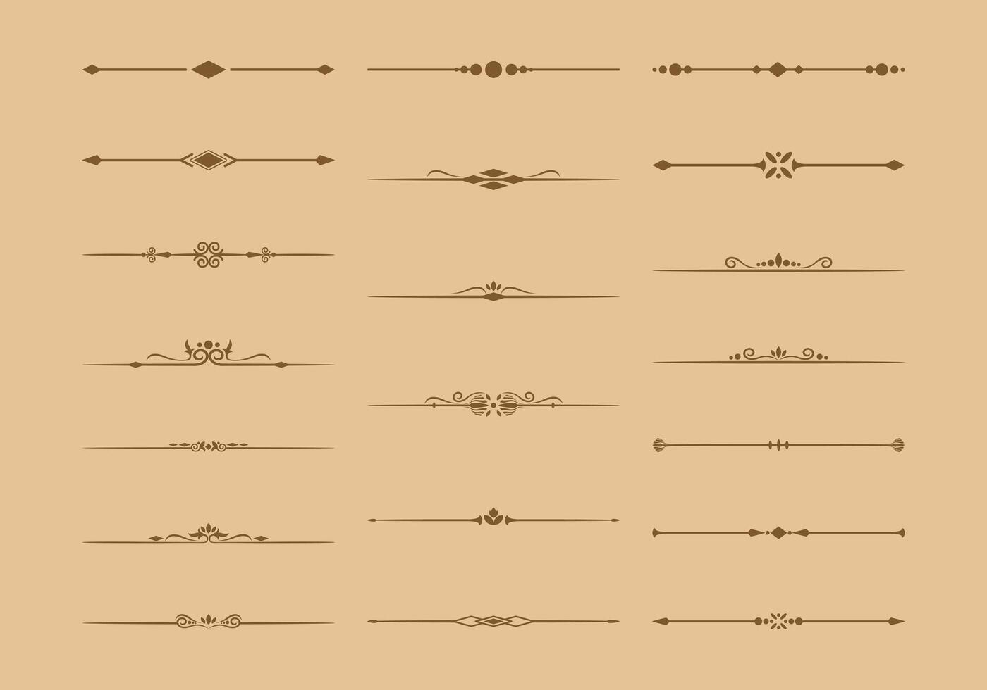 elegant ornament lijn element reeks vector