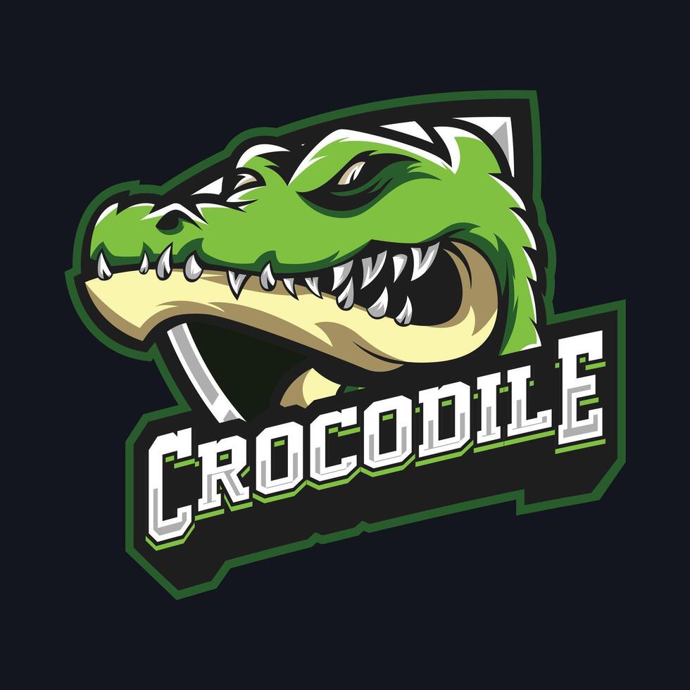 krokodil mascotte l vector