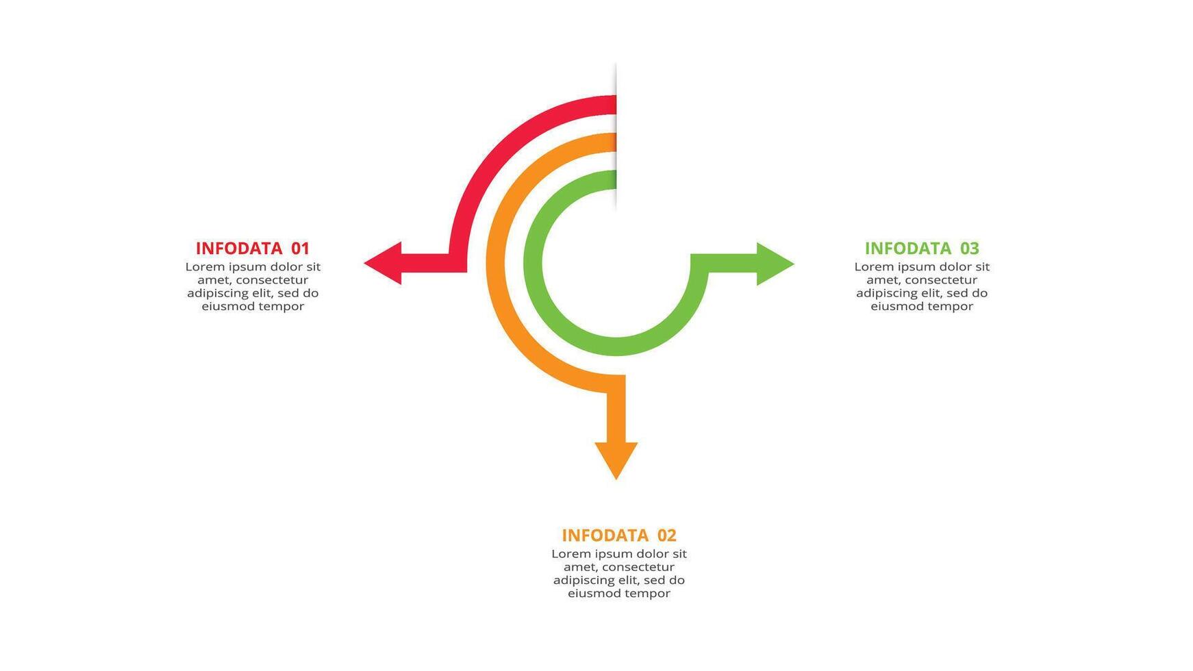 creatief concept voor infographic met 3 stappen, opties, onderdelen of processen. bedrijf gegevens visualisatie. vector