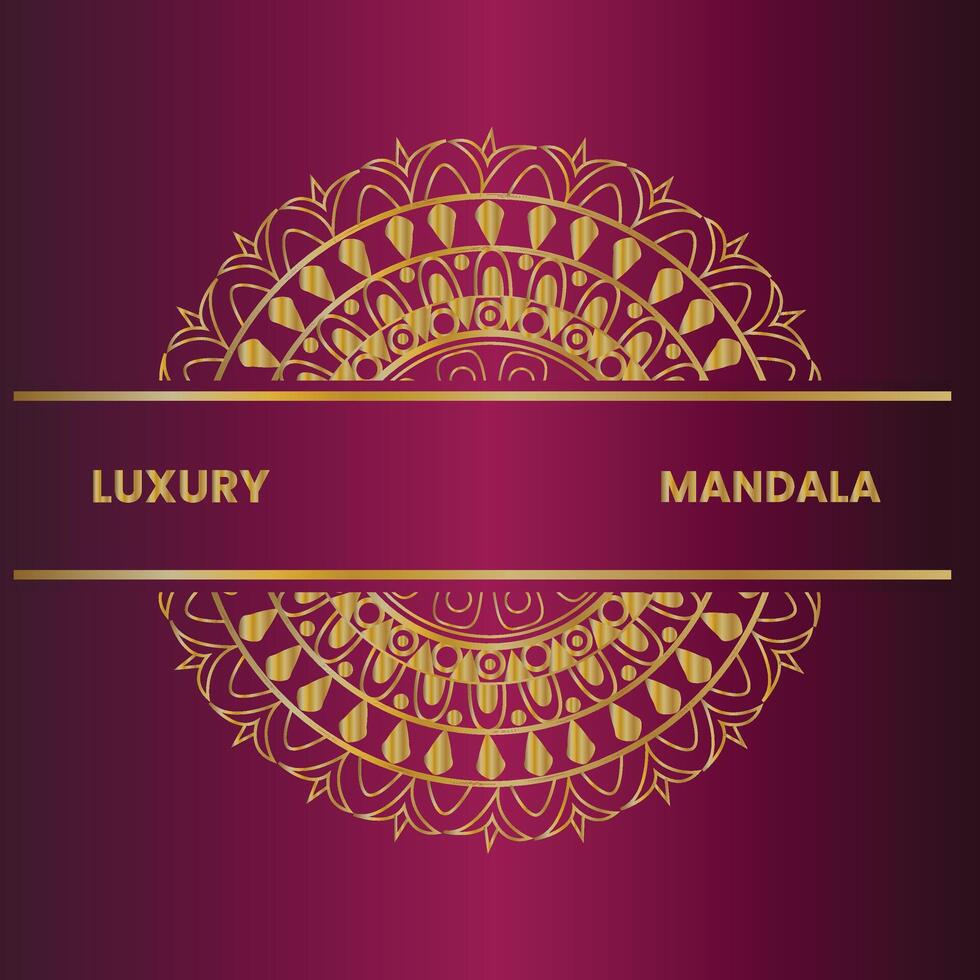 luxe mandala-ontwerp vector