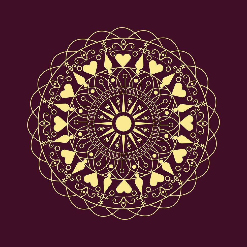 luxe mandala-ontwerp vector